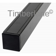 Tuinpaal Aluminium  272x7x7cm Antraciet met Cypresse houten kern 