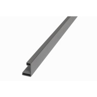 Stootlijst deur 180cm Aluminium Antraciet 